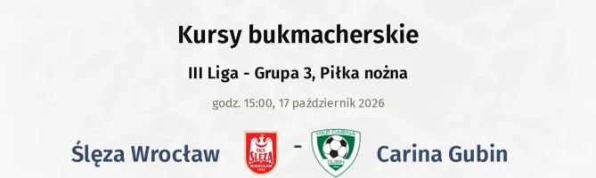 Ślęza Wrocław - Carina Gubin kursy bukmacherskie