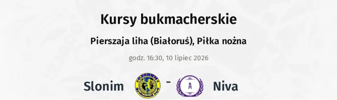 Slonim - Niva kursy bukmacherskie