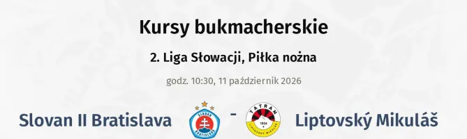 Slovan Bratislava II - Liptovský Mikuláš kursy bukmacherskie