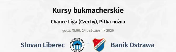 Slovan Liberec - Baník Ostrava kursy bukmacherskie