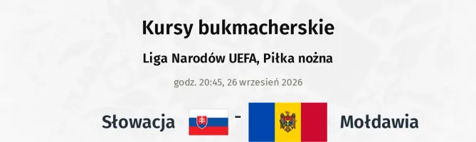 Słowacja - Mołdawia kursy bukmacherskie