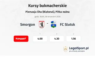 Smorgon - FC Slutsk kursy bukmacherskie