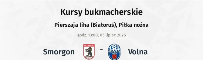 Smorgon - Volna kursy bukmacherskie