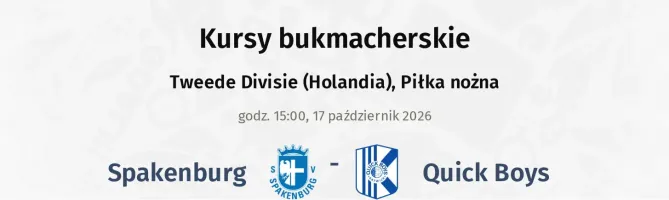 Spakenburg - Quick Boys kursy bukmacherskie