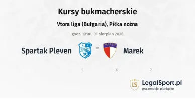 Spartak Pleven - Marek kursy bukmacherskie