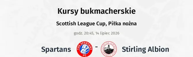 Spartans - Stirling Albion kursy bukmacherskie