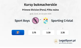 Sport Boys - Sporting Cristal kursy bukmacherskie