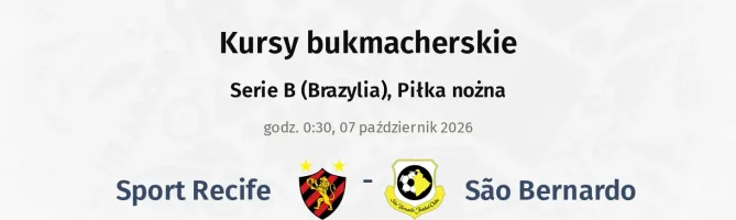Sport Recife - São Bernardo kursy bukmacherskie