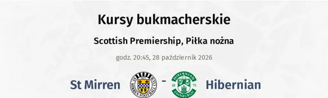 St. Mirren FC - Hibernian kursy bukmacherskie