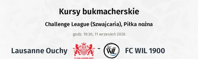 Stade Lausanne-Ouchy - FC WIL 1900 kursy bukmacherskie