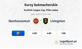 Stenhousemuir - Livingston kursy bukmacherskie