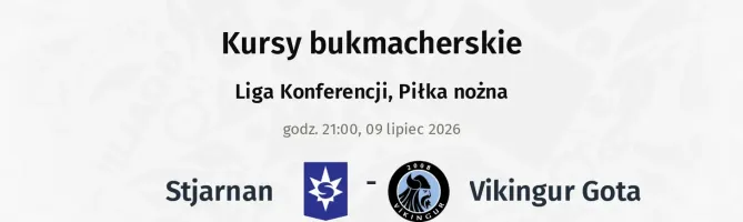 Stjarnan - Vikingur Gota kursy bukmacherskie