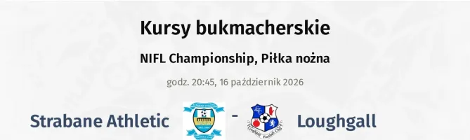 Strabane Athletic - Loughgall kursy bukmacherskie