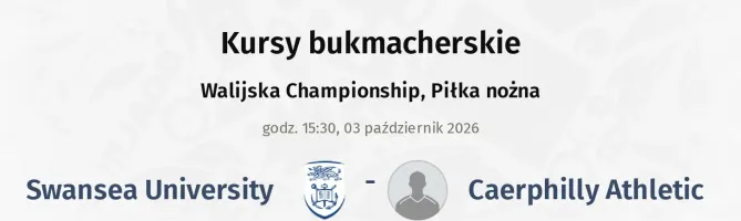 Swansea University - Caerphilly Athletic kursy bukmacherskie