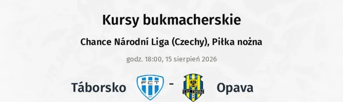 Táborsko - Opava kursy bukmacherskie