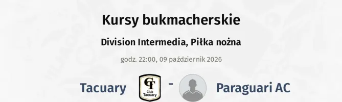 Tacuary - Paraguari AC kursy bukmacherskie