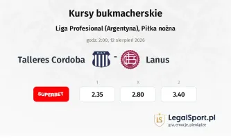 Talleres Cordoba - Lanus kursy bukmacherskie