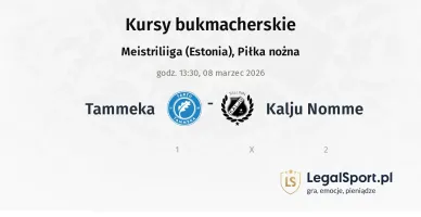 Tammeka - Kalju Nomme kursy bukmacherskie