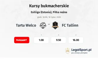 Tartu Welco - FC Tallinn kursy bukmacherskie