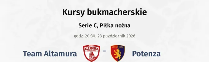 Team Altamura - Potenza kursy bukmacherskie