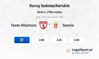 Team Altamura - Savoia kursy bukmacherskie