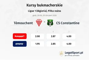 Témouchent - CS Constantine kursy bukmacherskie