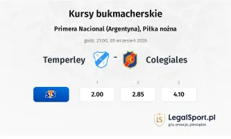 Temperley - Colegiales kursy bukmacherskie