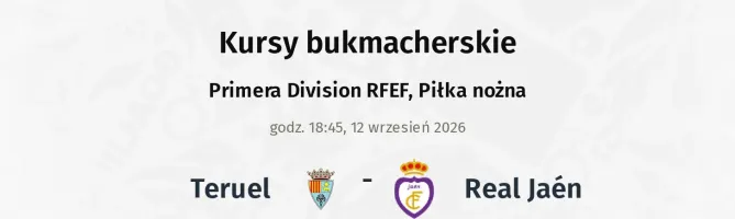 Teruel - Real Jaén kursy bukmacherskie