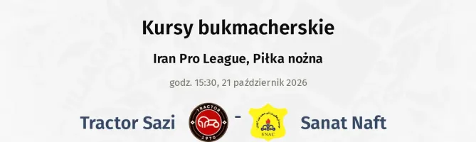 Tractor Sazi - Sanat Naft kursy bukmacherskie