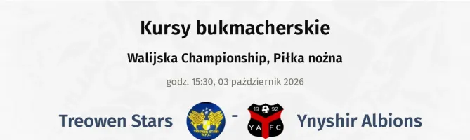 Treowen Stars - Ynyshir Albions kursy bukmacherskie
