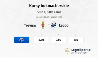 Treviso - Lecco kursy bukmacherskie