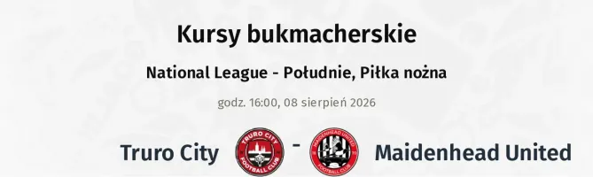 Truro City - Maidenhead United kursy bukmacherskie