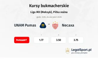 U.N.A.M. - Pumas - Necaxa kursy bukmacherskie