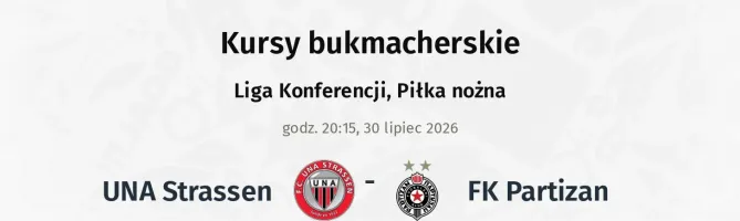 UNA Strassen - FK Partizan kursy bukmacherskie