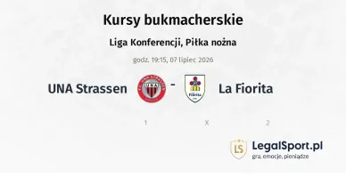 UNA Strassen - La Fiorita kursy bukmacherskie