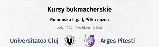 Universitatea Cluj - Arges Pitesti kursy bukmacherskie