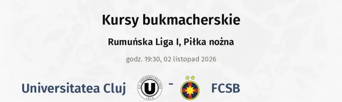 Universitatea Cluj - FCSB kursy bukmacherskie