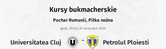 Universitatea Cluj - Petrolul Ploiesti kursy bukmacherskie
