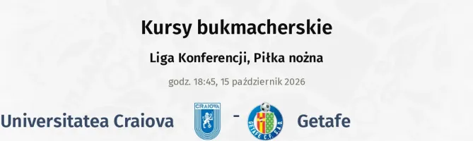 Universitatea Craiova - Getafe kursy bukmacherskie