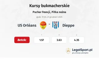 US Orléans - Dieppe kursy bukmacherskie
