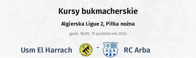 Usm El Harrach - RC Arba kursy bukmacherskie