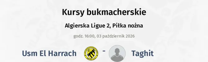 Usm El Harrach - Taghit kursy bukmacherskie