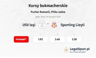 USV Iaşi - Sporting Lieşti kursy bukmacherskie