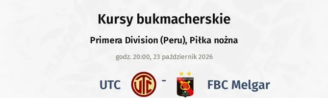 UTC - FBC Melgar kursy bukmacherskie