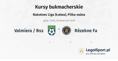 Valmiera / BSS - Rēzekne FA kursy bukmacherskie