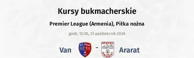 Van - Ararat kursy bukmacherskie