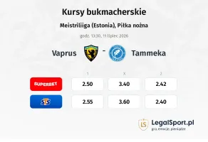 Vaprus - Tammeka kursy bukmacherskie