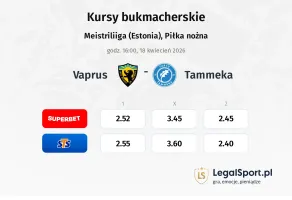 Vaprus - Tammeka kursy bukmacherskie