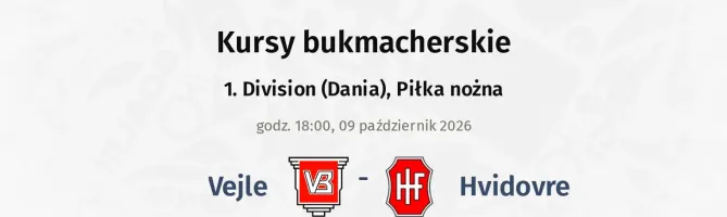 Vejle - Hvidovre kursy bukmacherskie