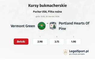 Vermont Green - Portland Hearts of Pine kursy bukmacherskie